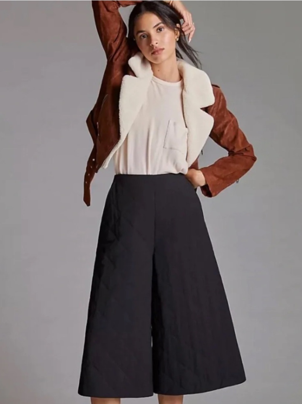 Beatrice Gonna Pantalone Quilted Culotte